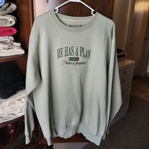 Scripture Green Crewneck